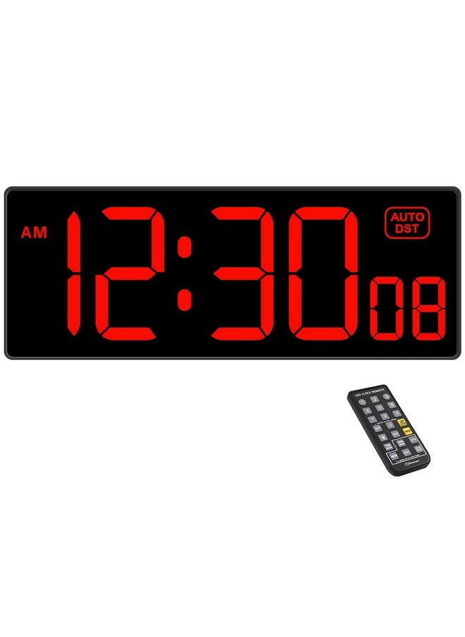 Soobest Soobest Digital Wall Clock with Seconds for Gym, Remote Countdown Timer Large LED Display 5 Dimmer  - Image 1