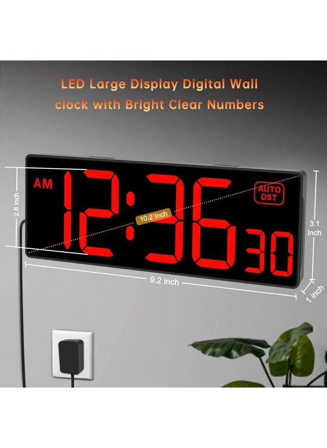 Soobest Soobest Digital Wall Clock with Seconds for Gym, Remote Countdown Timer Large LED Display 5 Dimmer  - Image 2