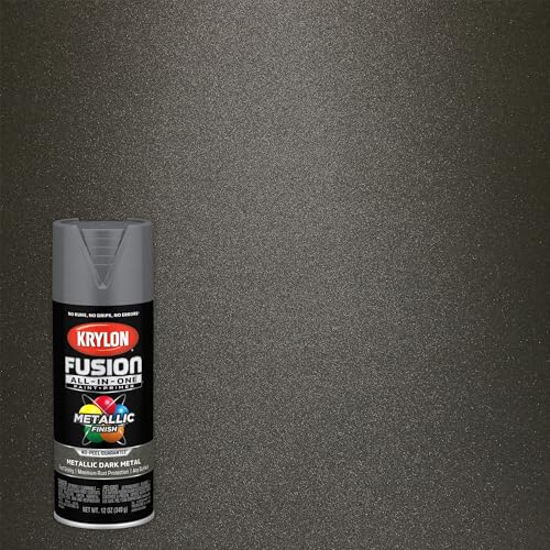 Krylon Fusion All-In-One Adhesive Spray Paint for Indoor/Outdoor Use, 12 oz, Dark Metal - Image 2