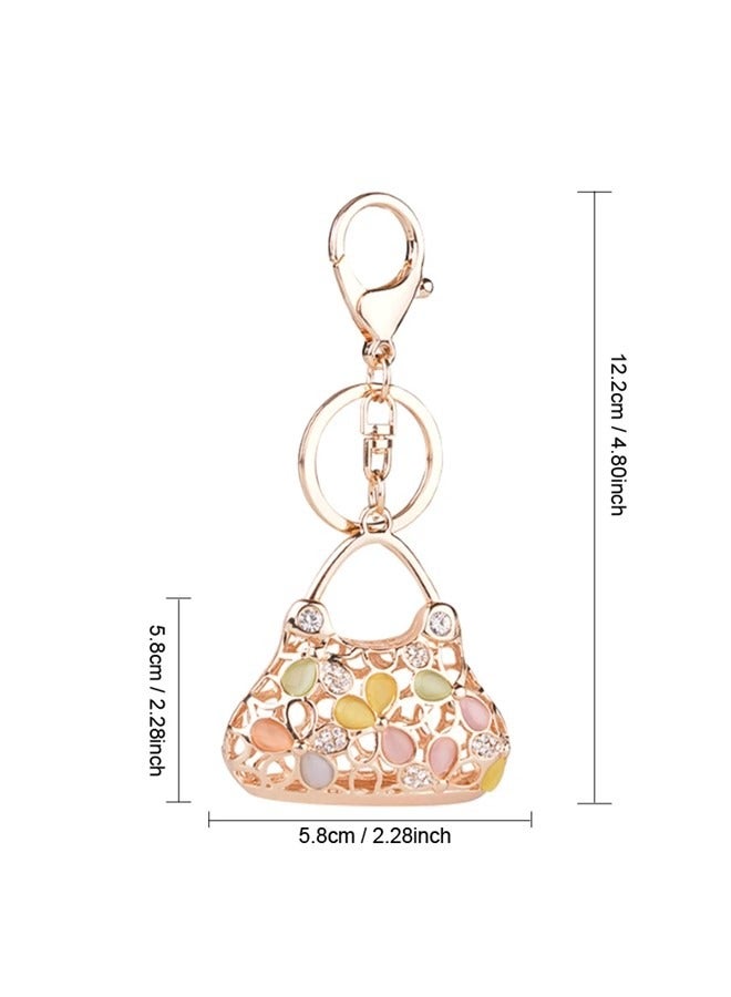 We Happy Pack of 4 Hand Bag Shape Key Ring Cute Women Fashion Bag Car Pendant Key chain - Image 3
