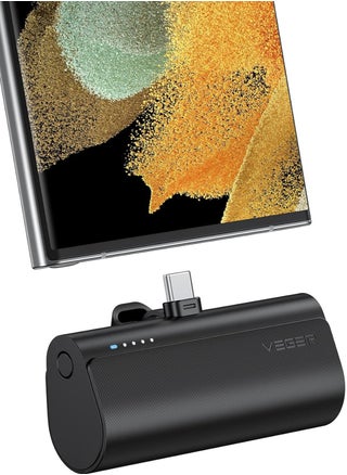باور بانك صغير من VEGER مع موصل من النوع C، 5000 مللي أمبير في الساعة، شحن سريع 20 وات، شاحن USB C محمول لهواتف iPhone 16/15 وSamsung وPixel وMoto وLG وOculus Quest وHuawei وAndroid من النوع C - أسود - pzsku/Z70EFC4D4FA818A2F7F9AZ/45/_/1730599421/54dcd06e-85c7-40dc-a6a1-7dfb0b27b346