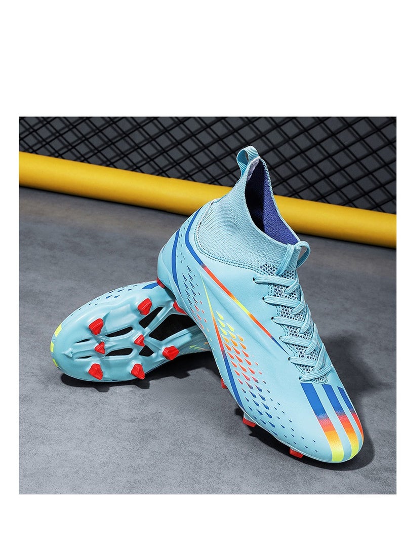 xozgdovg Spike Sneakers TF Training Shoes Football Shoes Non-slip (Spike Bright Moon)35  - Image 1