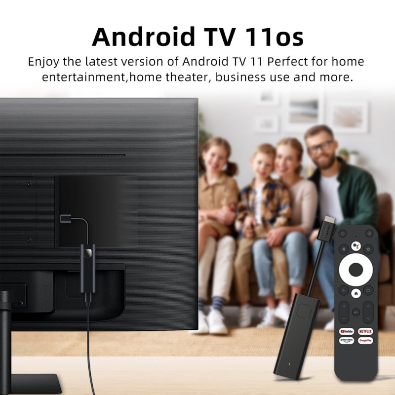جهاز بث Google TV بدقة 4K مزود بشريحة Amlogic S905Y4 منخفضة الطاقة - كروم كاست مدمج بنظام أندرويد 11 للترفيه المنزلي - Image 2
