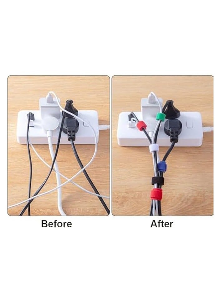 Promass 6 Inch Black Cable Ties (100PCS) - Reusable Wire Organizers for Cord Management - Adjustable and Durable Cable Wraps for Home and Office Electronics - Image 5