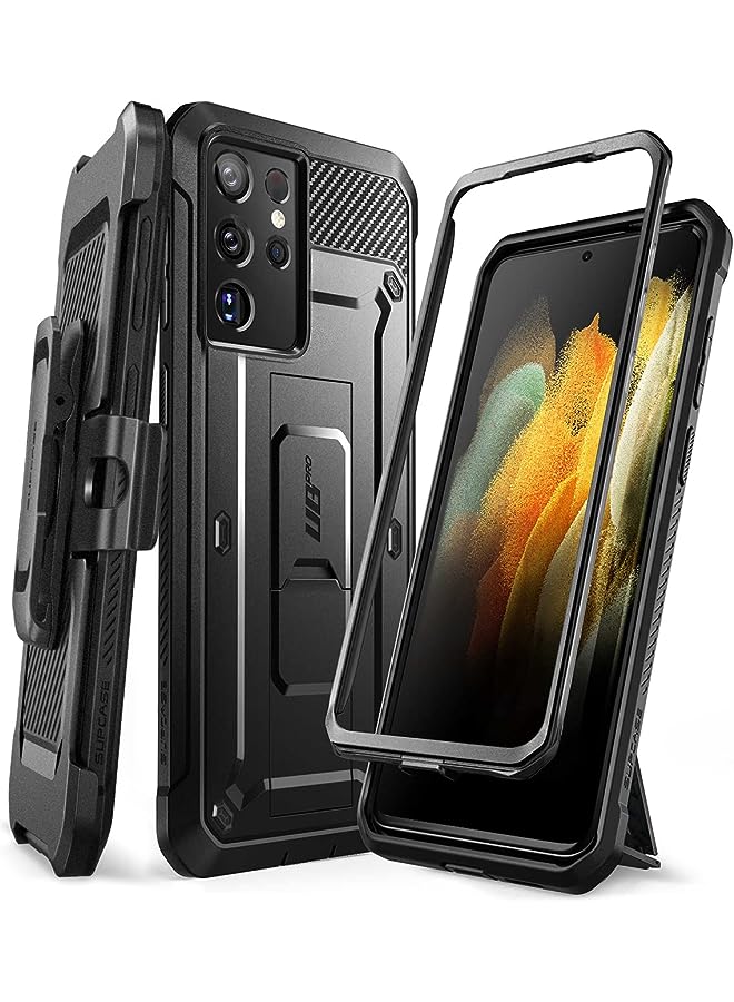 SupCase Unicorn Beetle Pro Series Case Designed for Samsung Galaxy S21 Ultra 5G (2021 Release), Full-Body Dual Layer Rugged Holster & Kickstand Case Without Built-in Screen Protector - Image 1