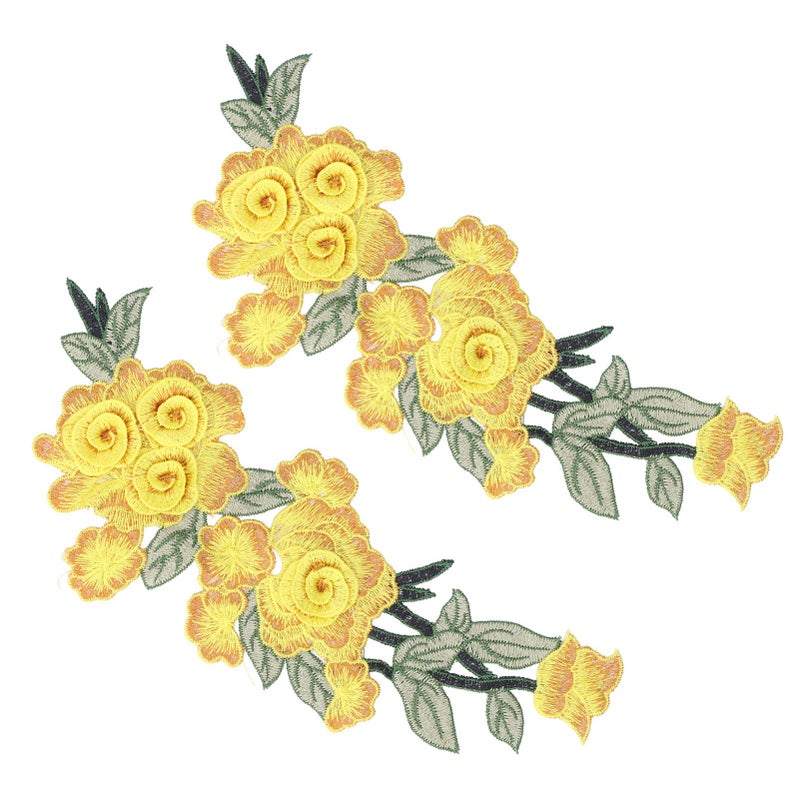Embroidered Patch Sew On Flower Cotton Environmental Unique DIY Clothing Accessories for Vests Hats - Image 5