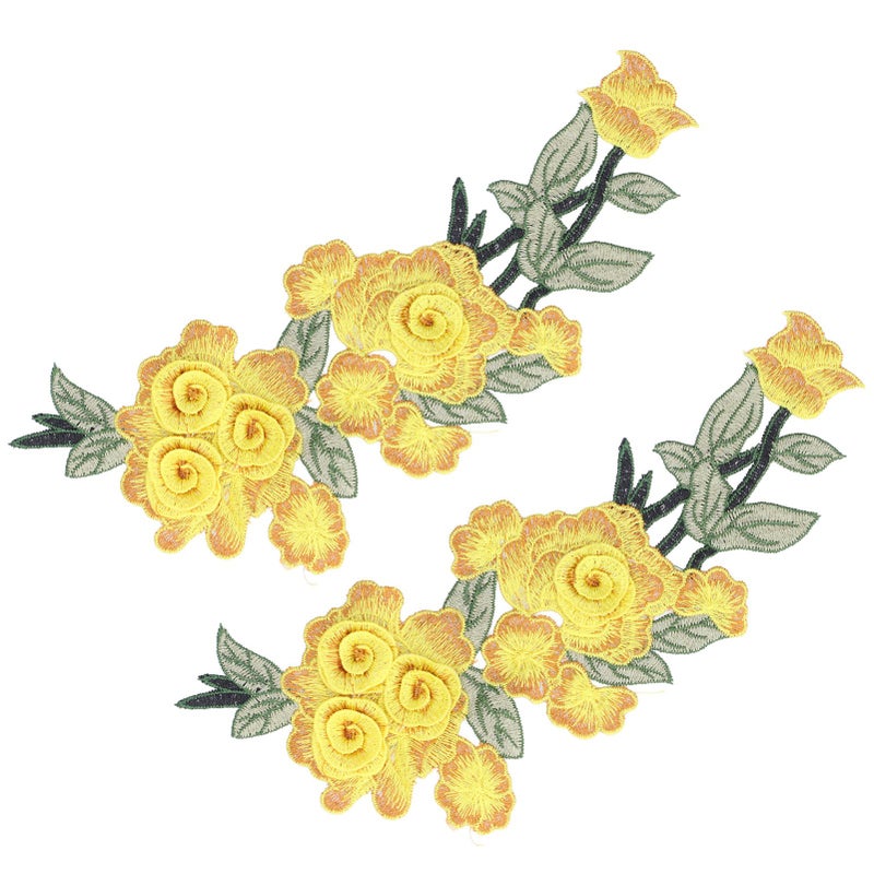 Embroidered Patch Sew On Flower Cotton Environmental Unique DIY Clothing Accessories for Vests Hats - Image 3