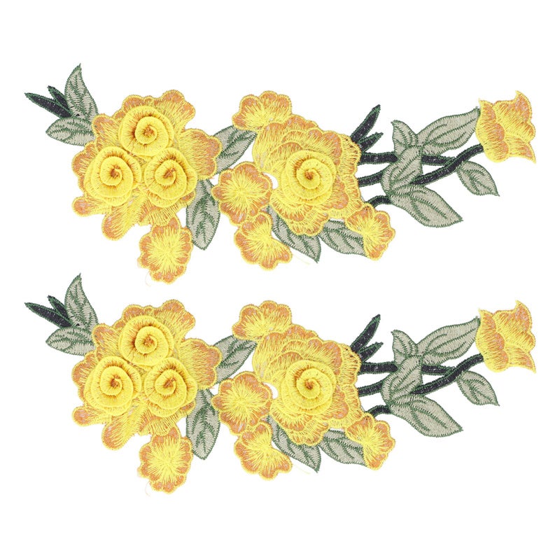 Embroidered Patch Sew On Flower Cotton Environmental Unique DIY Clothing Accessories for Vests Hats - Image 1