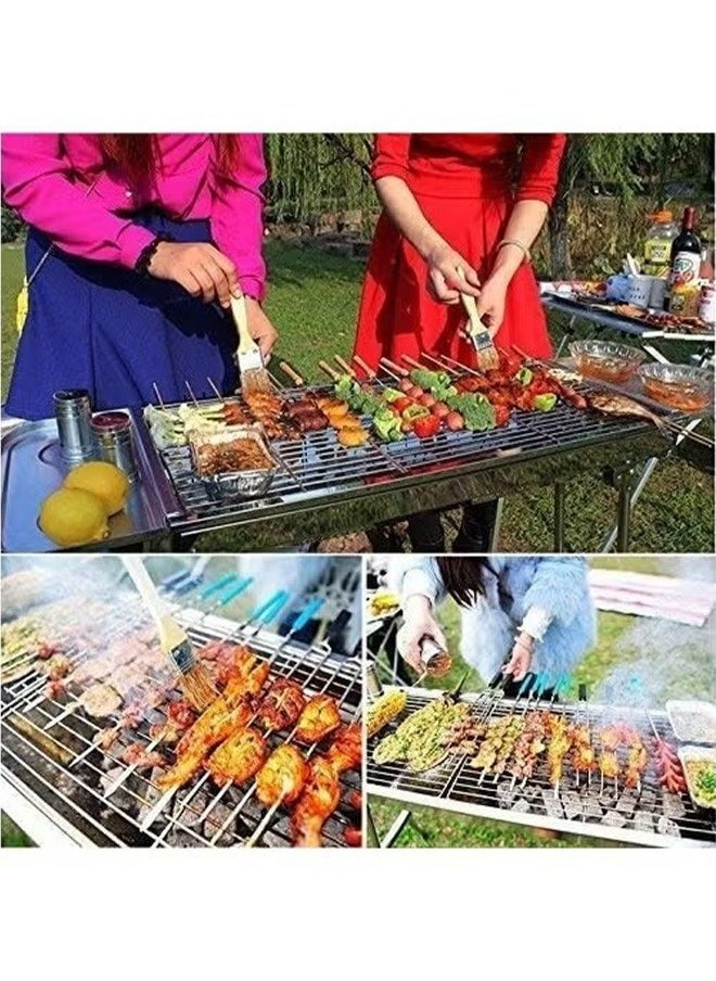 Folding Charcoal Barbecue Grill Stainless Steel Portable Travel with Legs Lightweight Foldable for Camping Picnic Outdoor - pzsku/Z70F0243B788862BFF77FZ/45/_/1734422502/b76a921f-c90a-42ef-a23a-ce26cb25946b