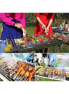 RollsTimi  Folding Charcoal Barbecue Grill Stainless Steel Portable Travel with Legs Lightweight Foldable for Camping Picnic Outdoor  - Image 2