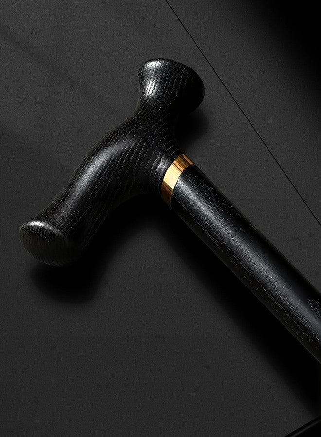 ispuoocti Ergonomic Wooden Walking Cane with All Day Comfort Grip Handcrafted Natural Solid Wood Canes for Men and Women Ultra Light Canes for Seniors Support up to 500 lbs with Accessories (Ashwood) - Image 5