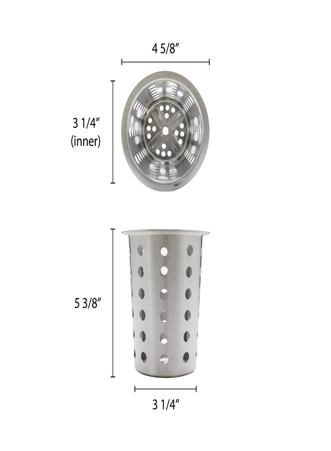 Thunder Group Perforated Flatware Cylinder, Stainless Steel - Image 2