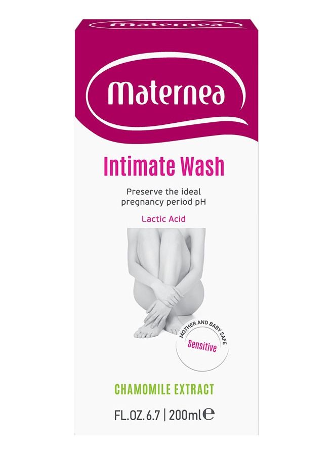 Maternea Intimate Wash | Lactic Acid and Camomile Extract | Pregnancy | 200ml - Image 1