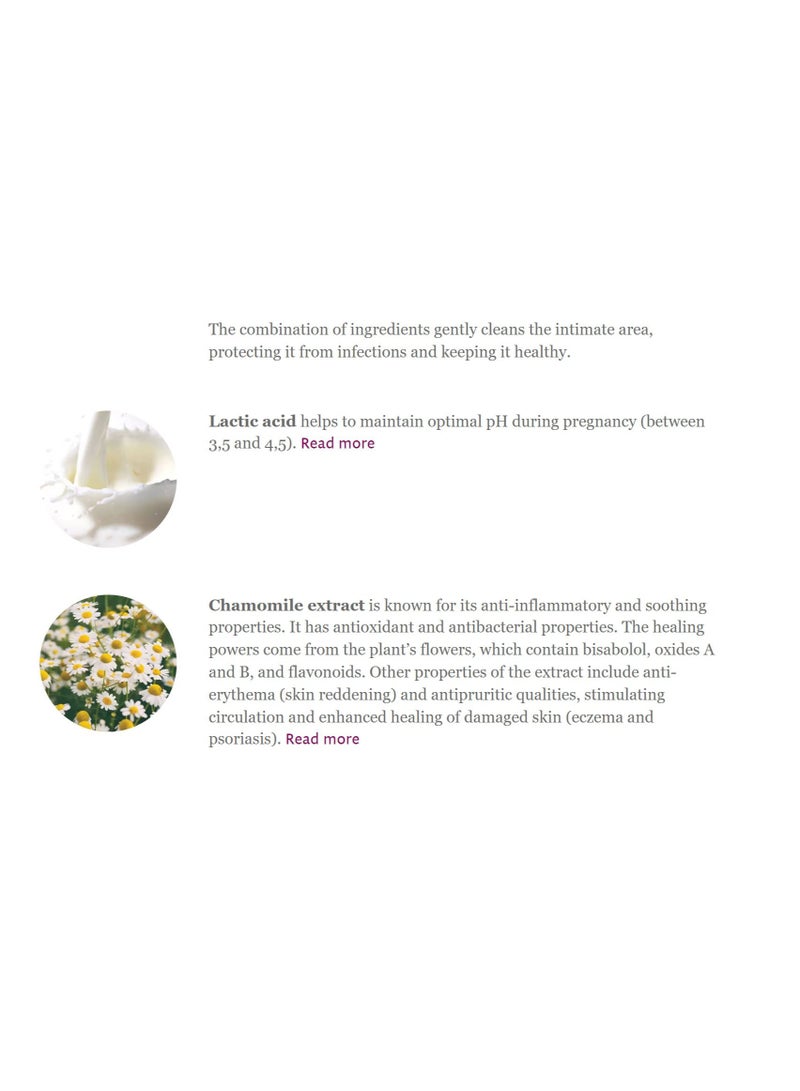 Maternea Intimate Wash | Lactic Acid and Camomile Extract | Pregnancy | 200ml - Image 3