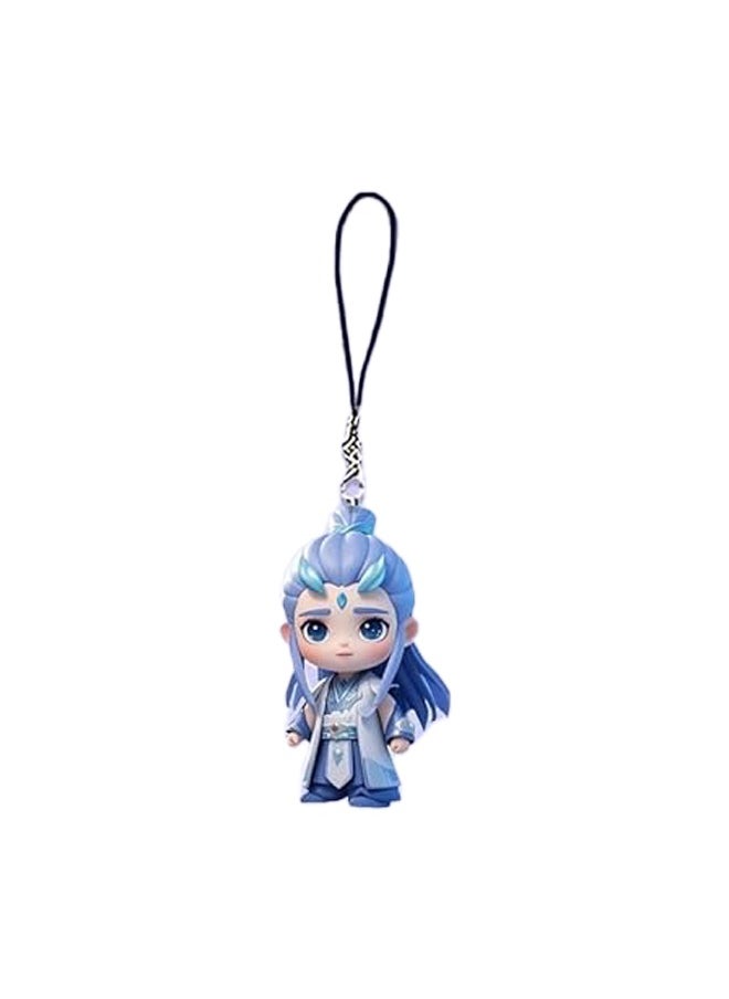 HMTYQNB 4 Nezha Ao Bing keychains, acrylic keychains of animated movies, mobile phone charms and bag accessories, suitable as gifts for cartoon lovers  - Image 4