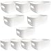 Rainmae Rainmae 10 Pack Plastic Storage Bins and Baskets, White Storage Bin Pantry Organizer Bins, Storage Baskets Storage  - Image 2