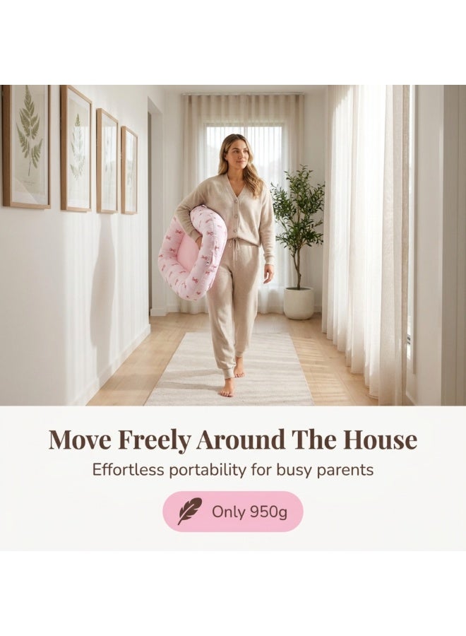 هامنغبيرد سرير عش الأطفال من Hummingbird – عش نوم ناعم للأطفال بنقشة فيونكة - Image 5