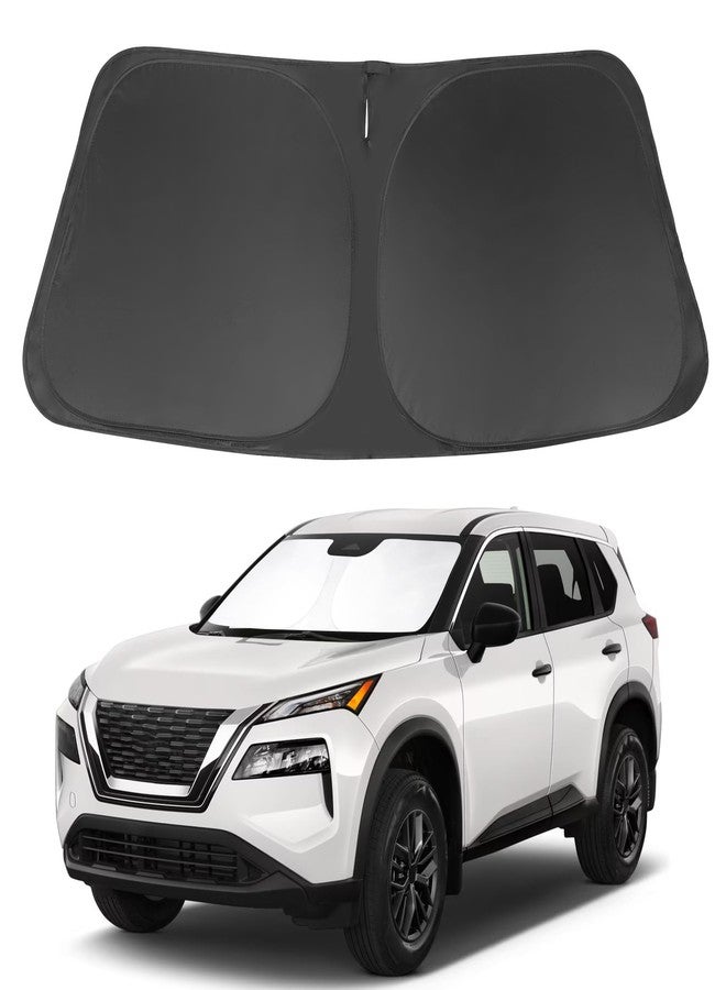 LHFLIVE Windshield Sun Shade Fit for 2021 2022 2023 2024 Nissan Rogue 3rd Gen.Accessories(Not for Rogue Sport) Foldable Sunshade Shield Protector - Image 1