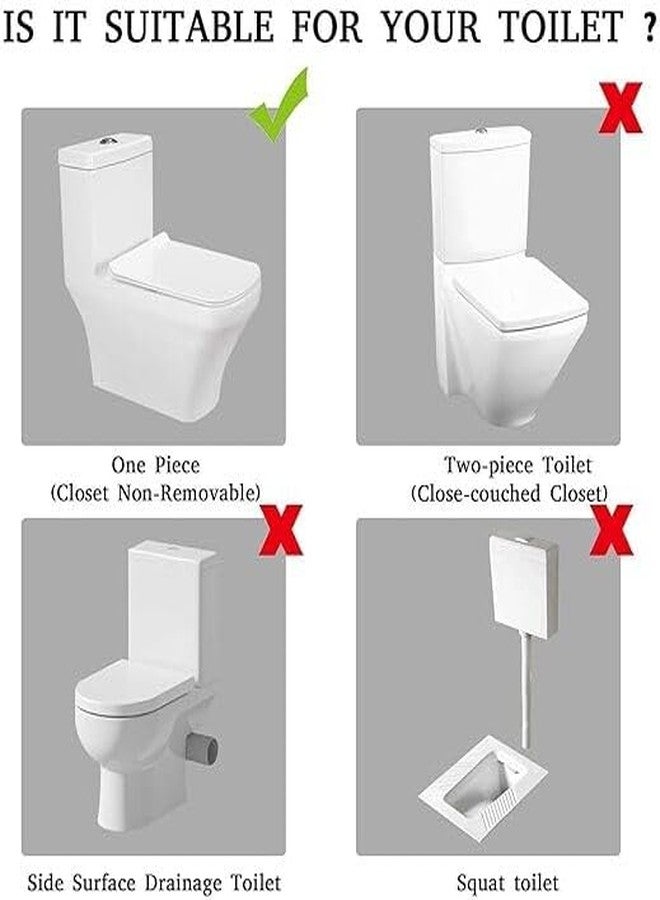 Ausam مرحاض أوسام قطعة واحدة، وصلة تدفق مزدوجة، ذراع خزان تدفق 10 بوصة - Image 4