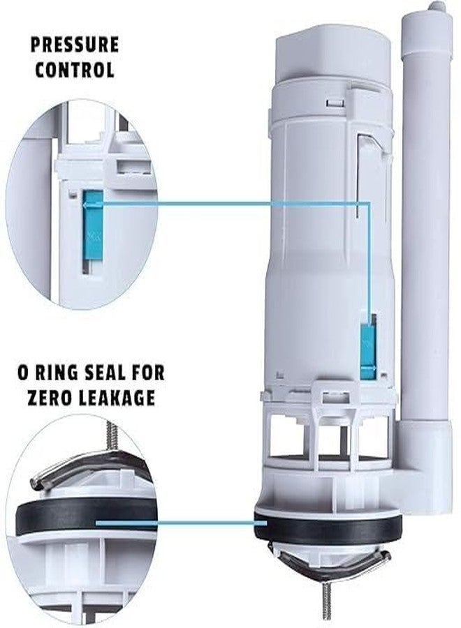 Ausam مرحاض أوسام قطعة واحدة، وصلة تدفق مزدوجة، ذراع خزان تدفق 10 بوصة - Image 2