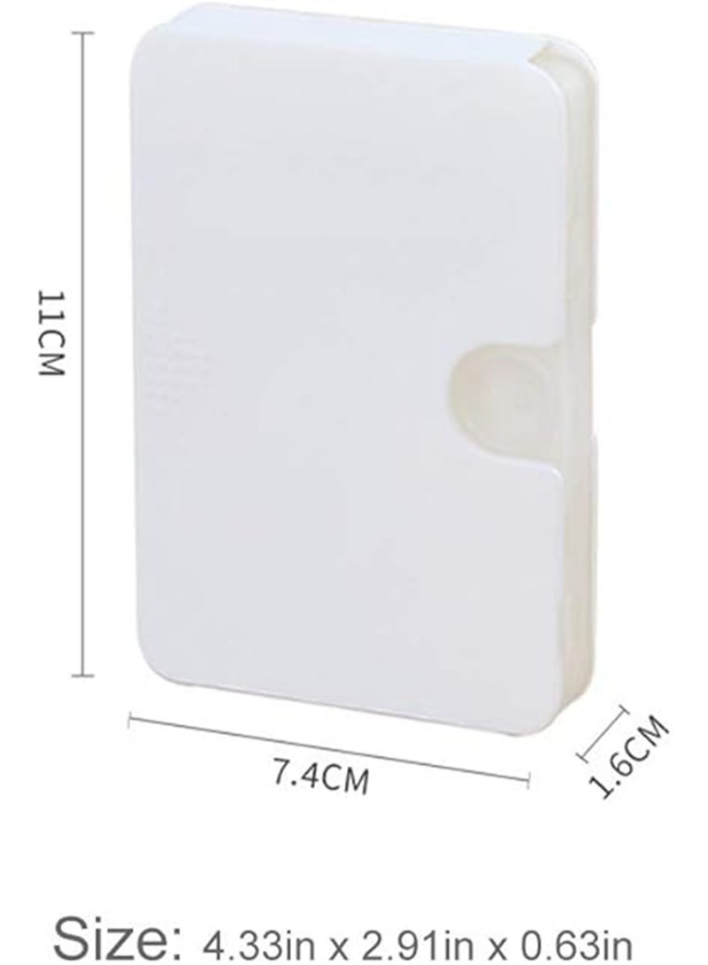 Portable Pill Organizer, Travel Pill Box for Purses and Pockets, Well-Packaged 6 Compartment Drawer Pill Box for Vitamins, Fish Oil, Supplements and Medication (White)  - Image 4