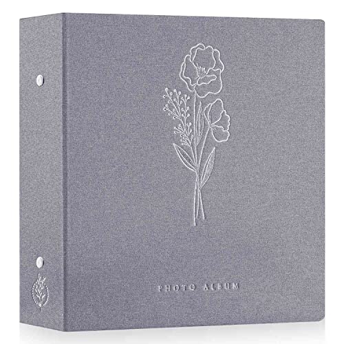 Lanpn Photo Album 4x6 1000 Pockets Extra Large Capacity Linen Cover Picture Albums Holds 1000 Horizontal and Vertical Photos Grey