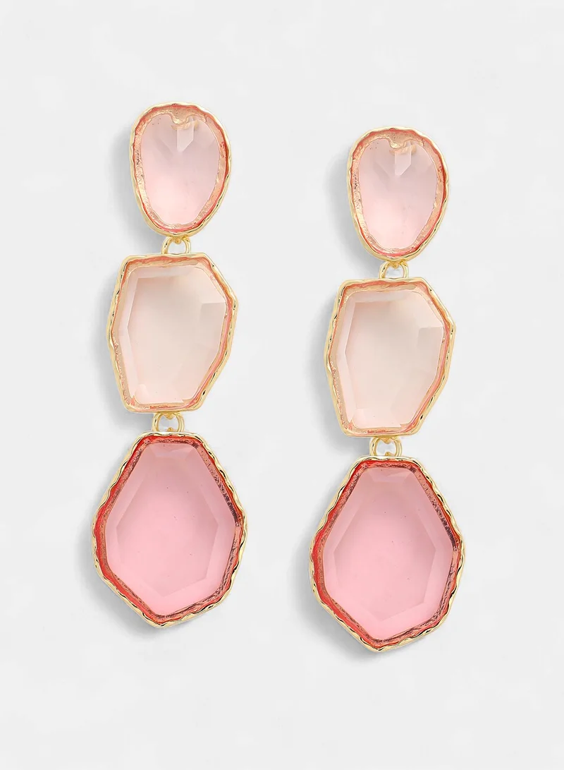 SOHI Gilded Lumira Artificial Drop Earring Jewellery