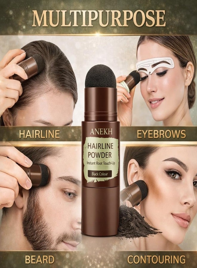 Anekh Instant Natural Hairline Colour Touch-Up Powder for Women & Men - Brown | Hair Shading Sponge Pen | Hairline Powder Stick for Women, Hair Shadow, Quick Hair Root Touch-Up Stick & Hairline Concealer 1 Pc (Brown) - Image 3