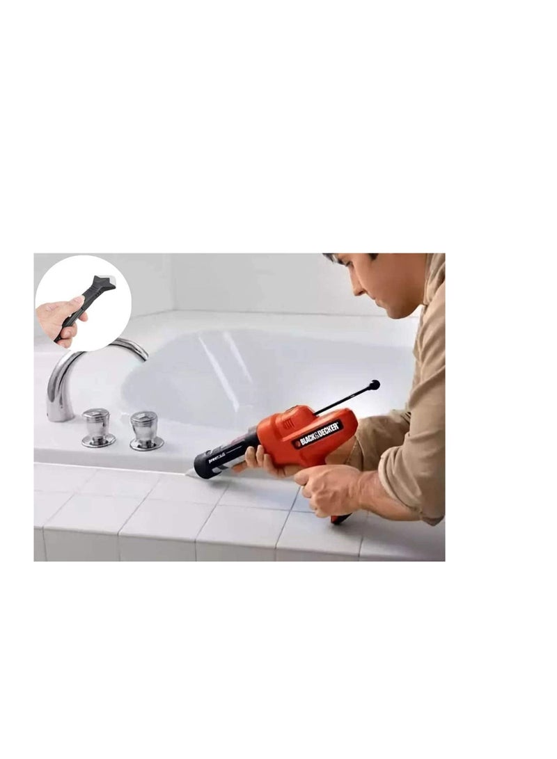 Y&D 3 in 1 Silicone Caulking Tool Kit (stainless steelhead) Sealant Finishing Grout Scraper, Caulk Remover and Scraper Tool, Removal for Kitchen Bathroom Window - Image 3