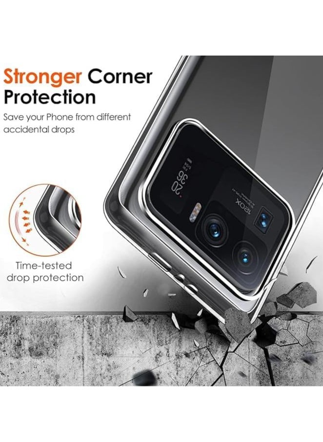 Generic ivoler Clear Case for Xiaomi Mi 11 Ultra, Ultra Transparent Protective Silicone Shockproof Slim Flexible TPU Shock-Absorption Anti-Scratch Bumper Case(clare)  - Image 2
