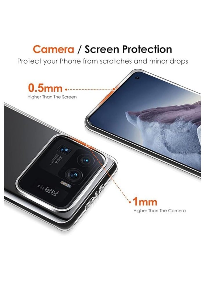 Generic ivoler Clear Case for Xiaomi Mi 11 Ultra, Ultra Transparent Protective Silicone Shockproof Slim Flexible TPU Shock-Absorption Anti-Scratch Bumper Case(clare)  - Image 3