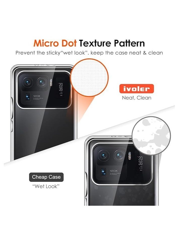 Generic ivoler Clear Case for Xiaomi Mi 11 Ultra, Ultra Transparent Protective Silicone Shockproof Slim Flexible TPU Shock-Absorption Anti-Scratch Bumper Case(clare)  - Image 5
