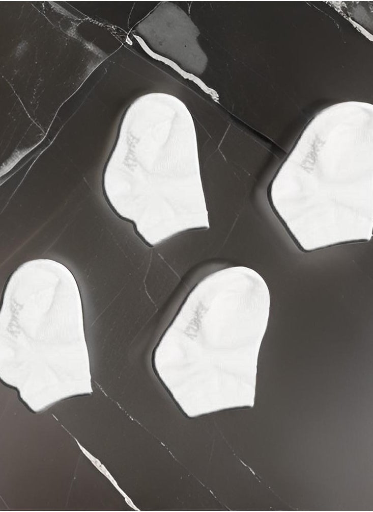 Generic Socks That Care for Newborns’ Skin – 4 Durable Pieces! (White)  - Image 3