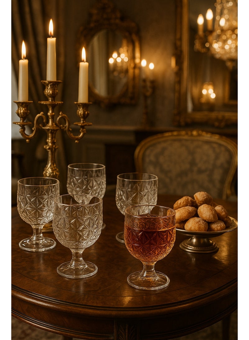 بلينك ماكس طقم 6 أكواب عصير من الزجاج النقي شفاف 180 مل - Image 1