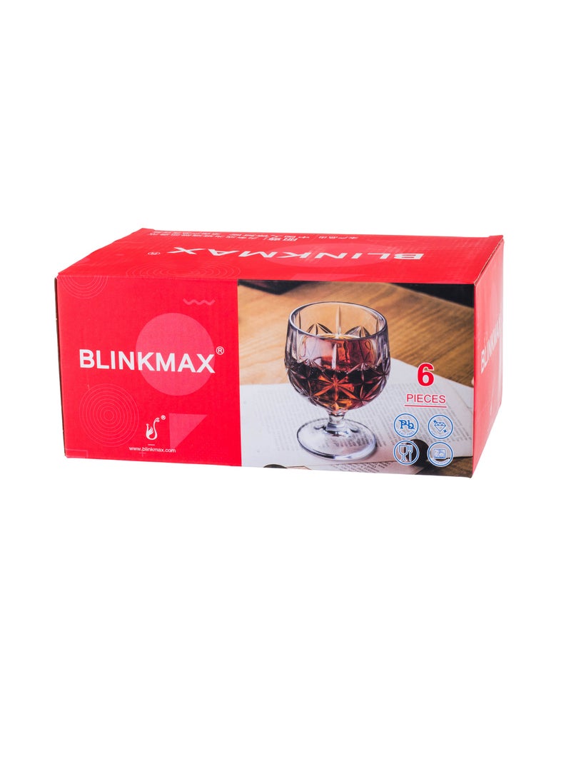 بلينك ماكس طقم 6 أكواب عصير من الزجاج النقي شفاف 180 مل - Image 5