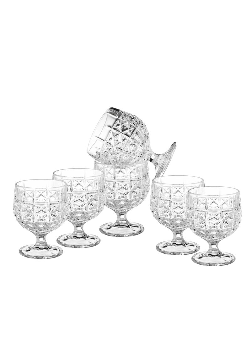 بلينك ماكس طقم 6 أكواب عصير من الزجاج النقي شفاف 180 مل - Image 2