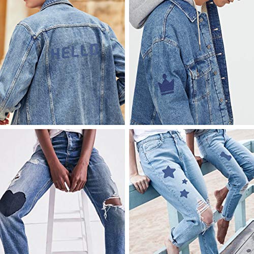 HTVRONT Iron on Patches for Clothes, 20PCS Iron on Patches for Jeans 3" by 4-1/4", 4 Shades of Cotton Denim Clothing Repair and Decoration Kit for DIY Repair, Crafting, Embellishment - Image 4