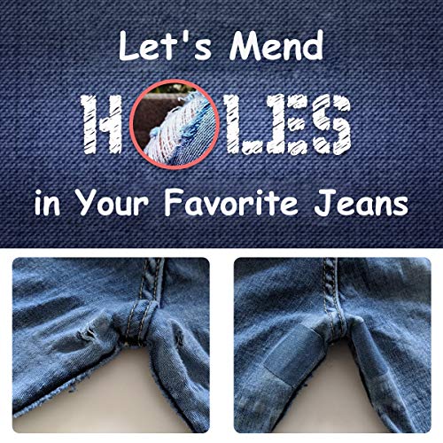 HTVRONT Iron on Patches for Clothes, 20PCS Iron on Patches for Jeans 3" by 4-1/4", 4 Shades of Cotton Denim Clothing Repair and Decoration Kit for DIY Repair, Crafting, Embellishment - Image 3