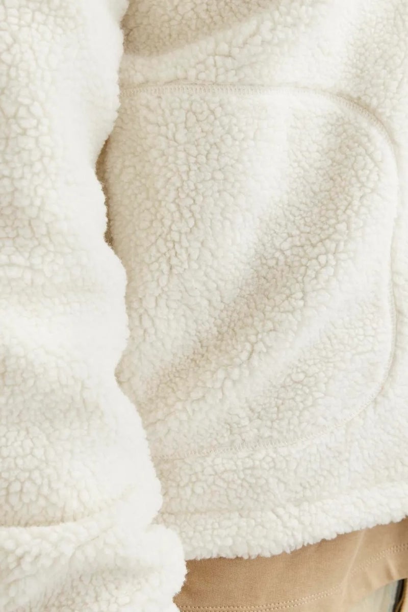 Jack Jones Men's Jorvesterbro Teddy Coat - White - Image 5