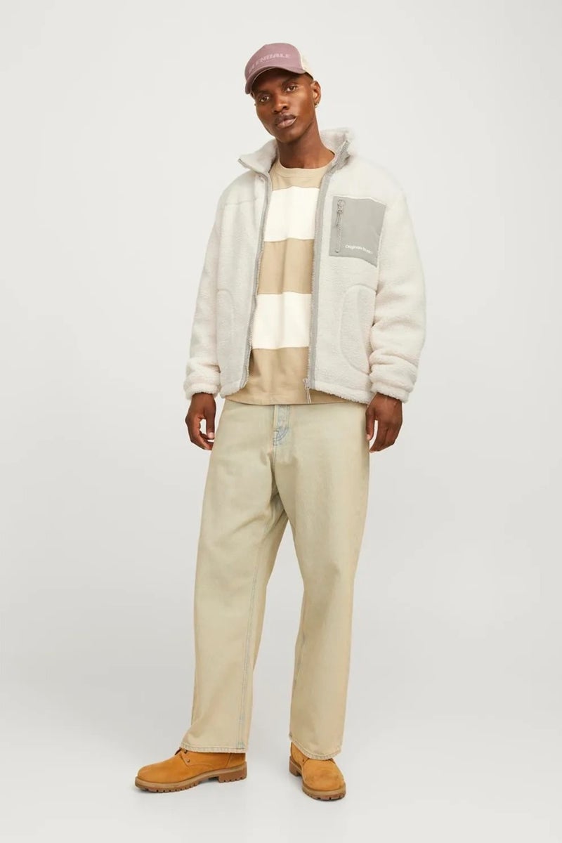Jack Jones Men's Jorvesterbro Teddy Coat - White - Image 2