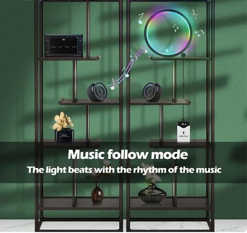 Sisliya Smart TuYa WiFi Creative Desk Lamp RGBIC Fantasy Desktop Atmosphere Lamp ESports Desktop Network Red Light Cross Border - Image 2