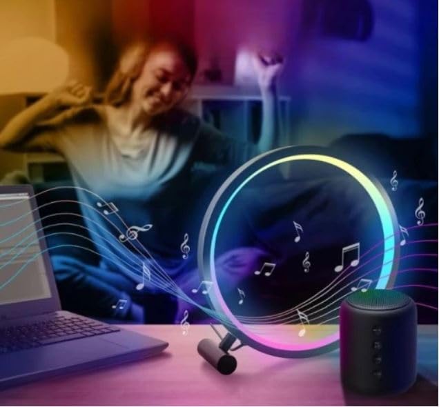 Sisliya Smart TuYa WiFi Creative Desk Lamp RGBIC Fantasy Desktop Atmosphere Lamp ESports Desktop Network Red Light Cross Border - Image 3