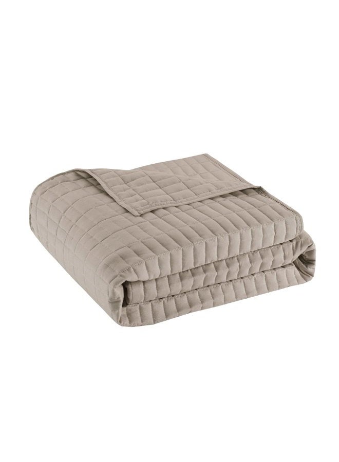 Comfort Spaces Daybed Cover - Luxe Double Sided-Quilting, All Season Cozy Bedding with Bedskirt, Matching Shams, Kienna Taupe 75"x39" 5 Piece - Image 5
