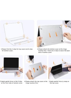 Rock Pow Compatible with MacBook Air 13.6 inch Case 2022 2023 Release A2681 M2 Chip with Liquid Retina Display & Touch ID Protective Plastic Hard Shell Case Cover  - Image 3
