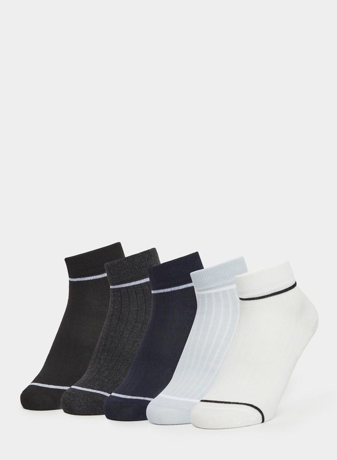 Styli Pack of 5 - Striped Crew Socks - Image 1