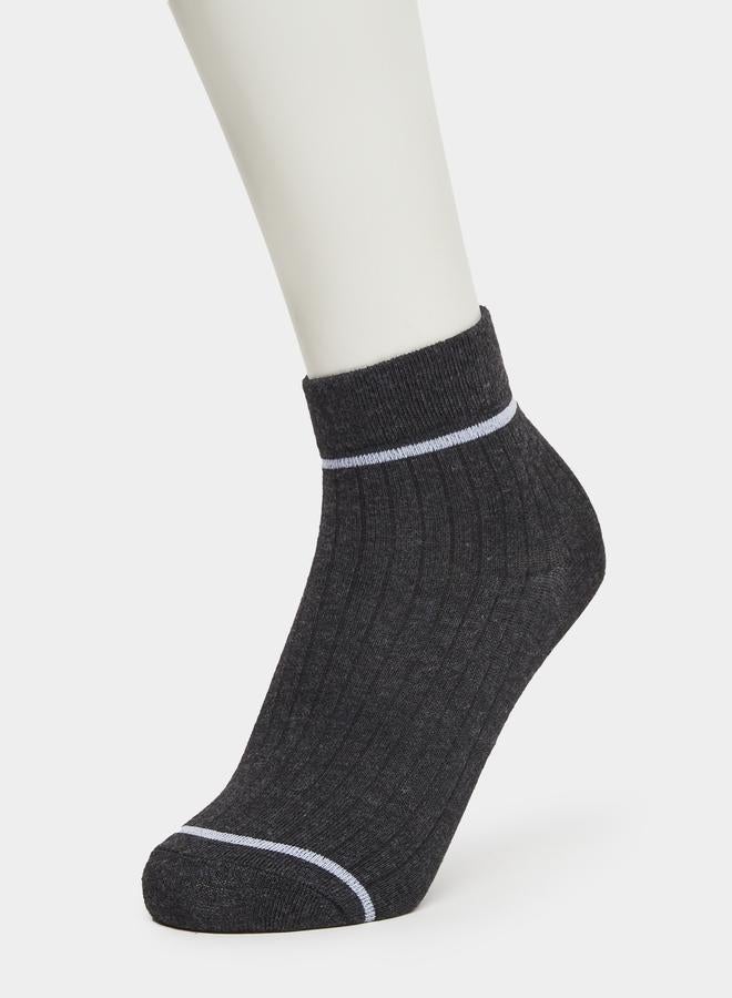 Styli Pack of 5 - Striped Crew Socks - Image 2