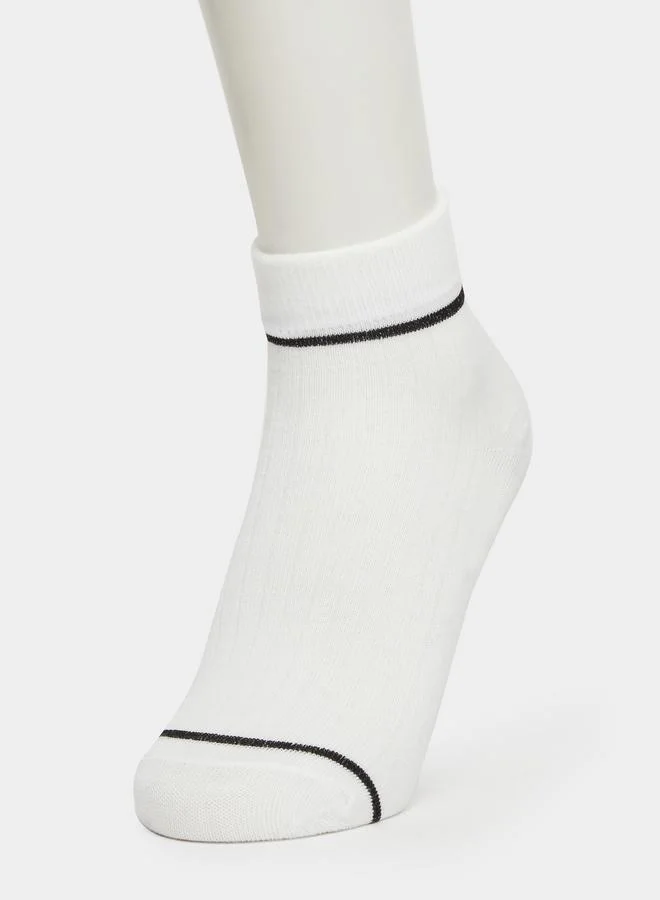 Styli  Pack of 5 - Striped Crew Socks for Men | Best Price UAE