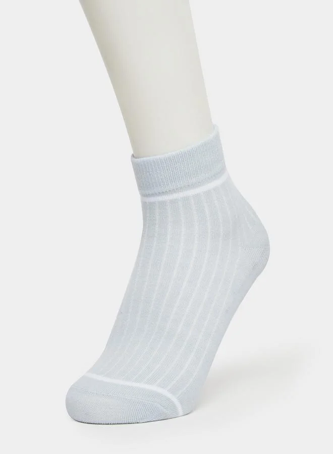 Styli  Pack of 5 - Striped Crew Socks for Men | Best Price UAE
