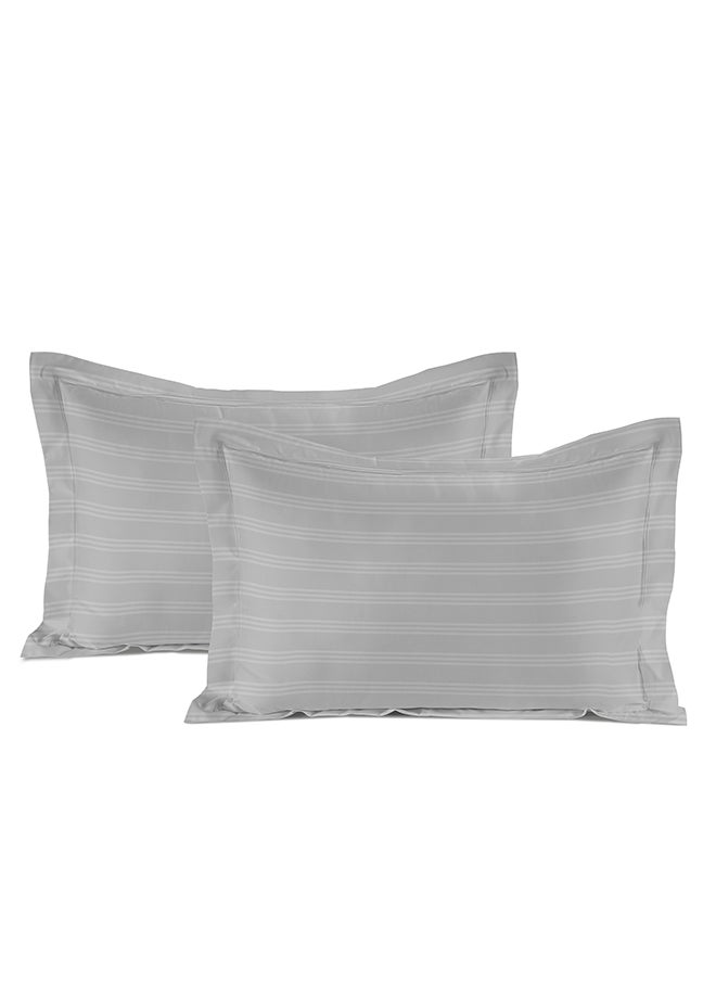 AMBRA 3Pcs cotton comforter set 250*260 cm, penguin grey  - Image 2