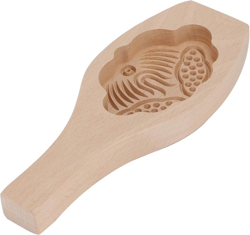 Lotus Pod Mooncake Mold Wooden Baking Tool For Cookies Cakes And Candies - Image 1